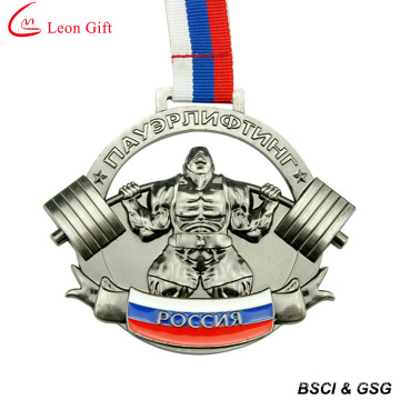 Factory Custom Weightlifting 3D Metal Medal (LM1002)